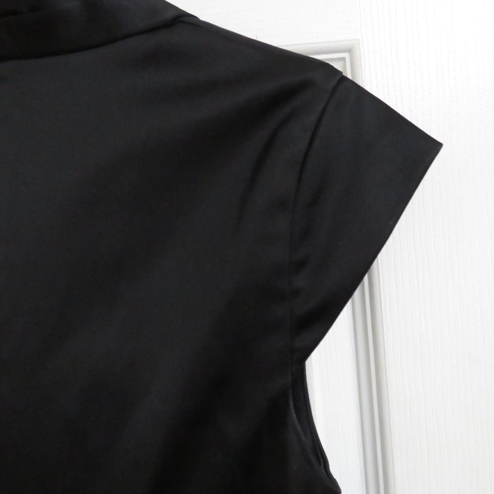Xscape By Joanna Chen Black Ruched Cocktail Dress View 6